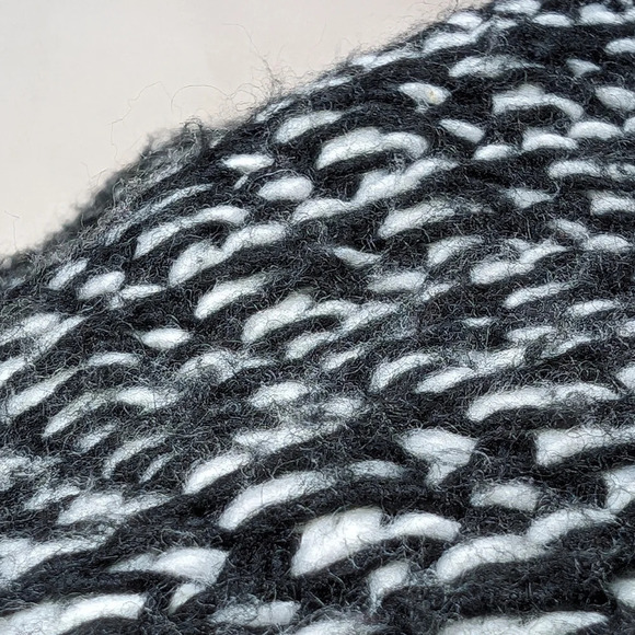 RW&Co Black & White Wool Blend  Open Front Cardigan Sweater Woman's Large - Picture 9 of 9